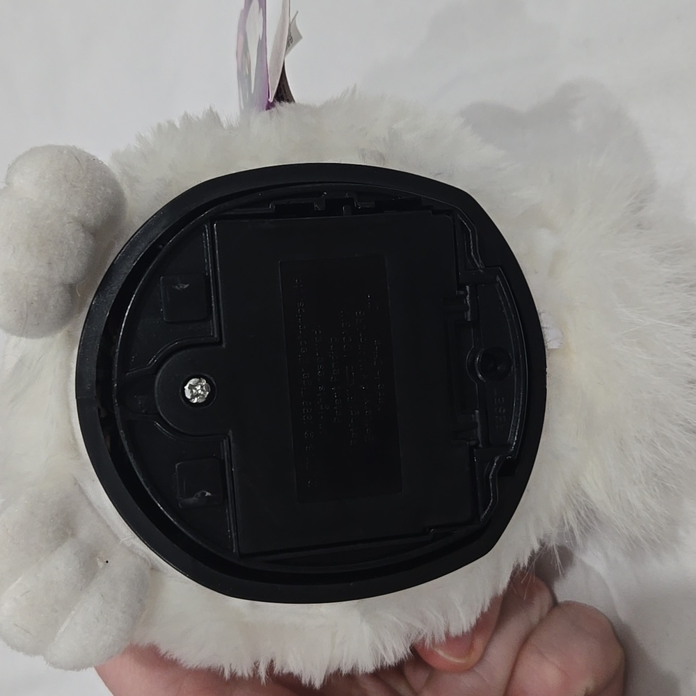 Vintage White Furby Grey eyes 1998 with Tags - Picture 8 of 10